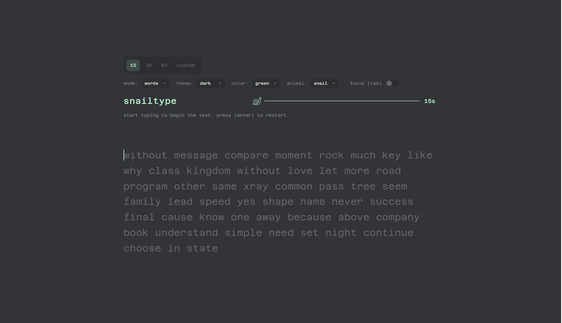 SnailType project