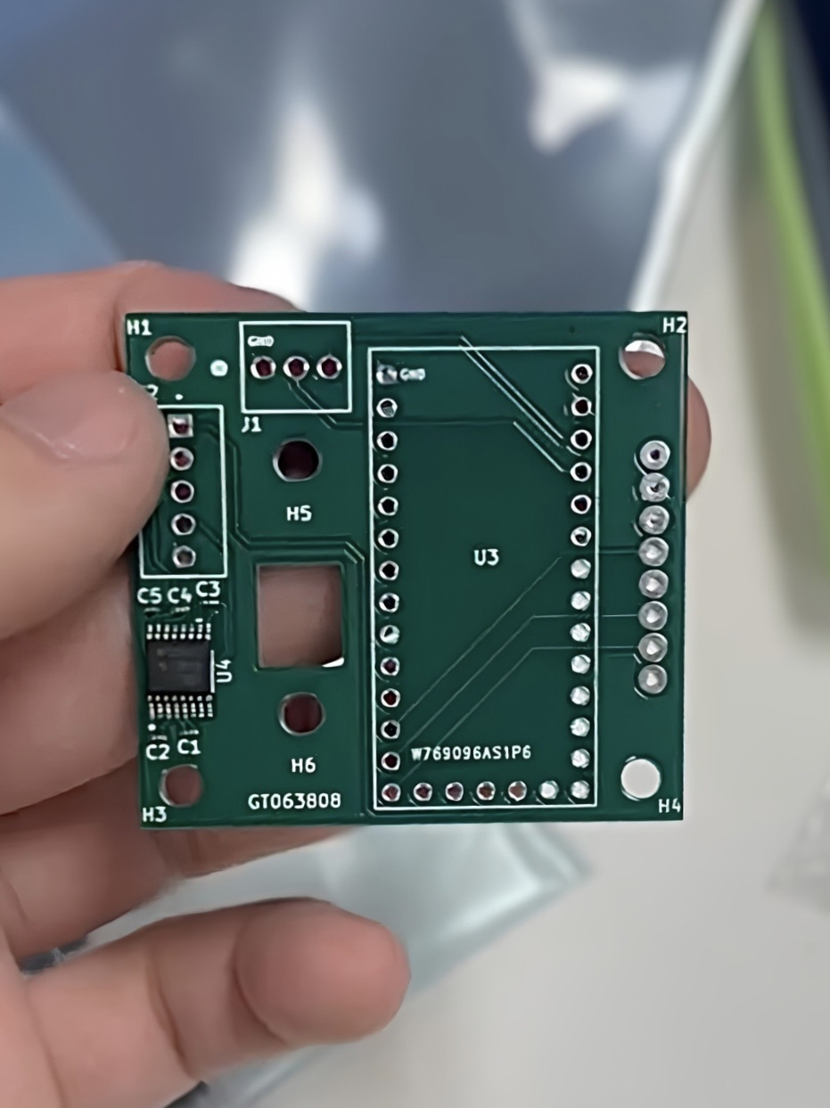 Optical flow sensor PCB back