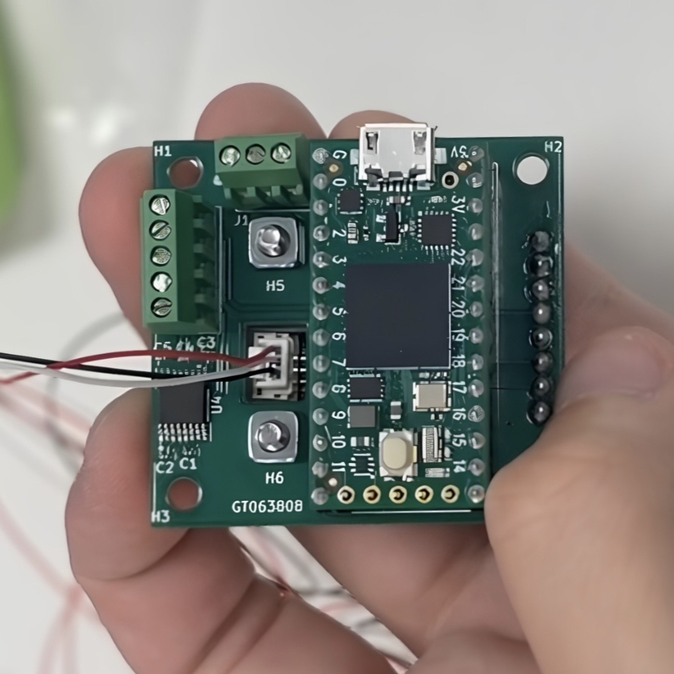 Optical flow sensor PCB wired